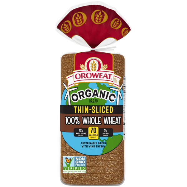 Bread Oroweat Organic Organic Whole Grain Sliced Bread Wheat Bread hero