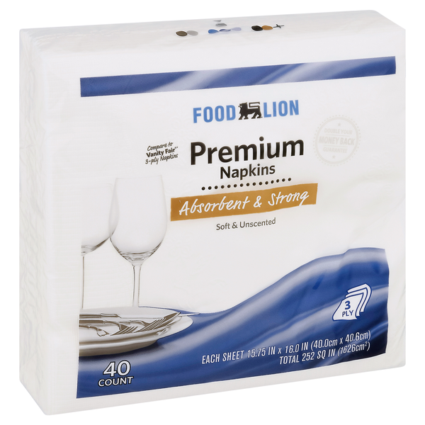 Paper Goods Food Lion Napkins, Premium hero