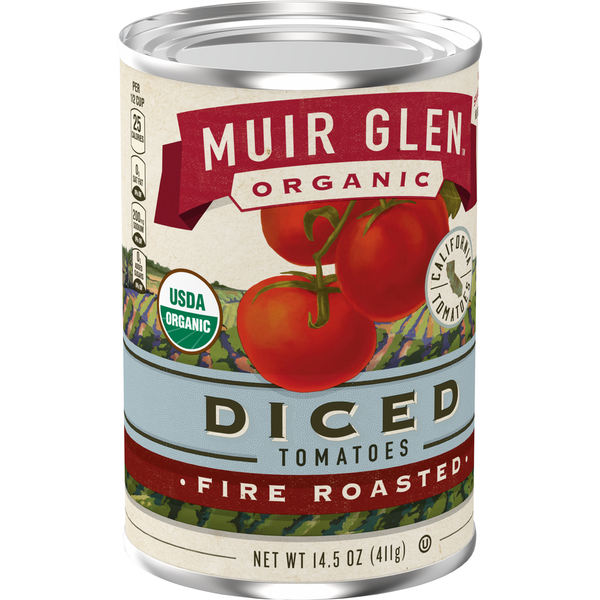 Canned & Jarred Vegetables Muir Glen Organic Diced Tomatoes, Fire Roasted hero