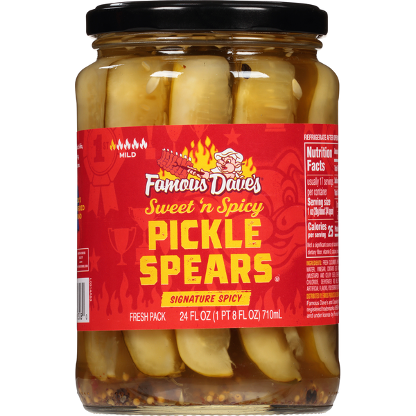 Pickled Goods & Olives Famous Dave's Pickle Spears, Sweet 'n Spicy, Mild hero