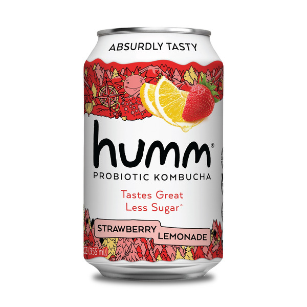 Cocktail Mixes Humm Kombucha Strawberry Lemonade, Probiotic Kombucha hero