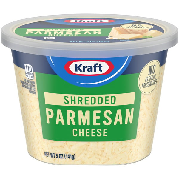 Packaged Cheese Kraft Shredded Parmesan Cheese hero