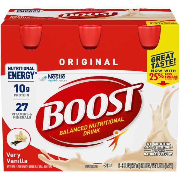 Energy & Sports Drinks BOOST Original Very Vanilla hero