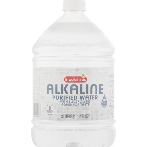 Water, Seltzer & Sparkling Water Brookshire's Purified Water, Alkaline hero