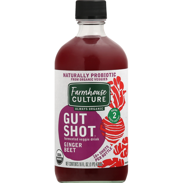 Pickled Goods & Olives Farmhouse Culture Gut Shot Gut Shot, Ginger Beet hero