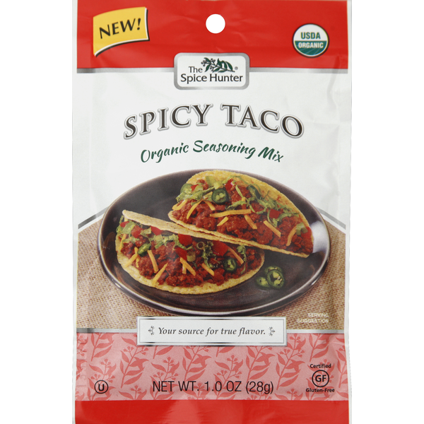 Marinades & Meat Preparation The Spice Hunter Seasoning Mix, Organic, Spicy Taco hero