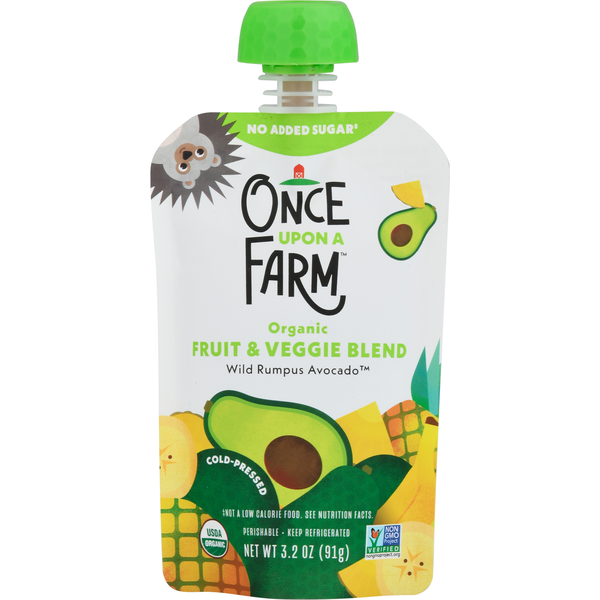 Yogurt Once Upon a Farm Fruit & Veggie Blend, Organic, Wild Rumpus Avocado hero