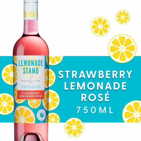 Juice & Nectars Lemonade Stand at Main & Vine™ Lemonade Stand Strawberry Lemonade Rose Wine hero