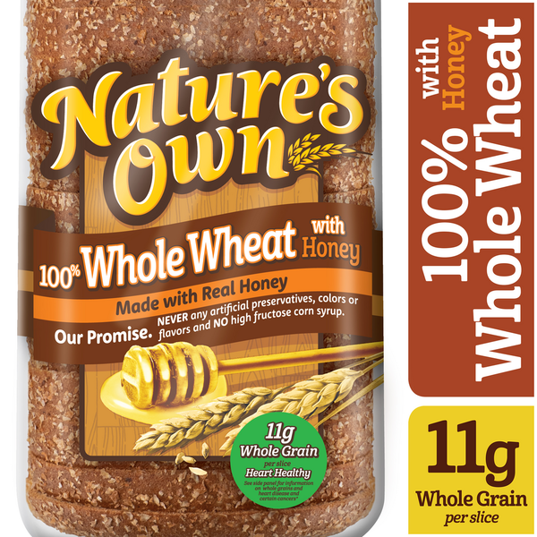 Packaged Bread Nature's Own Whole Wheat Bread with Honey hero