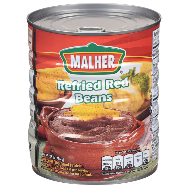 Canned Meat, Seafood & Beans Malher Red Beans, Refried hero