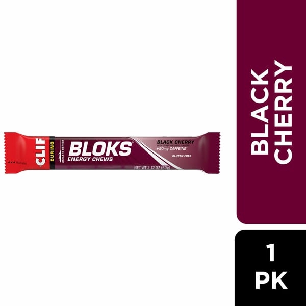 Energy & Granola Bars CLIF BAR Bar Shot Bloks Black Cherry Caffeine Chews hero