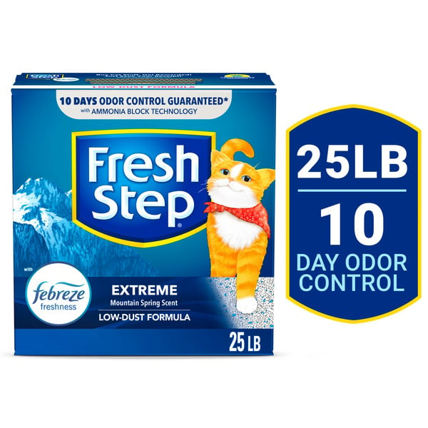 Cat Litter & Supplies Fresh Step Extreme Clumping Cat Litter With Febreze Freshness, Mountain Spring Scent hero