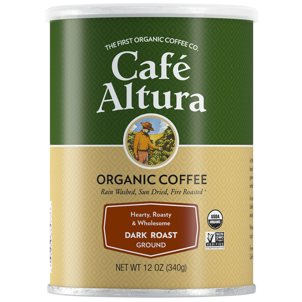 Coffee Cafe Altura Organic Coffee Dark Roast, Ground hero