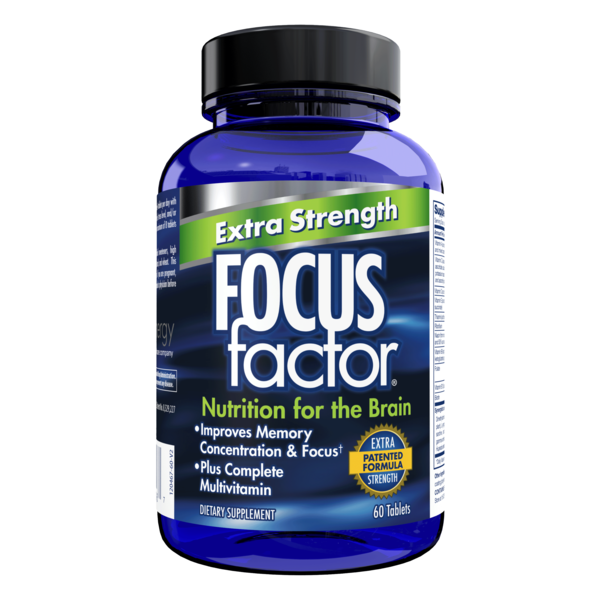 Brain & Memory Support Focus Factor Extra Strength,  Brain Supplement for Memory hero