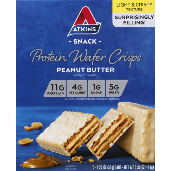 Cookies & Cakes Atkins Protein Wafer Crisps, Peanut Butter hero