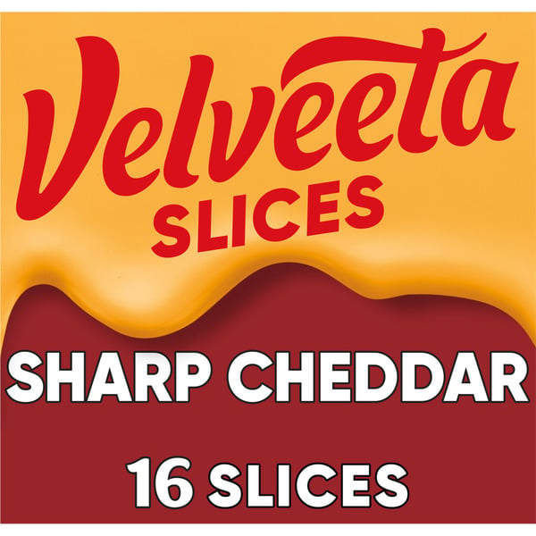 Packaged Cheese VELVEETA Sharp Cheddar Cheese Slices hero