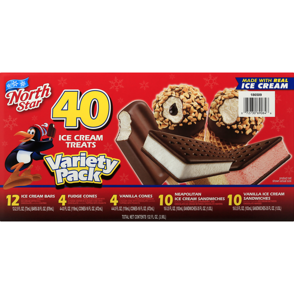 Ice Cream & Ice North Star Ice Cream Treats, Variety Pack hero