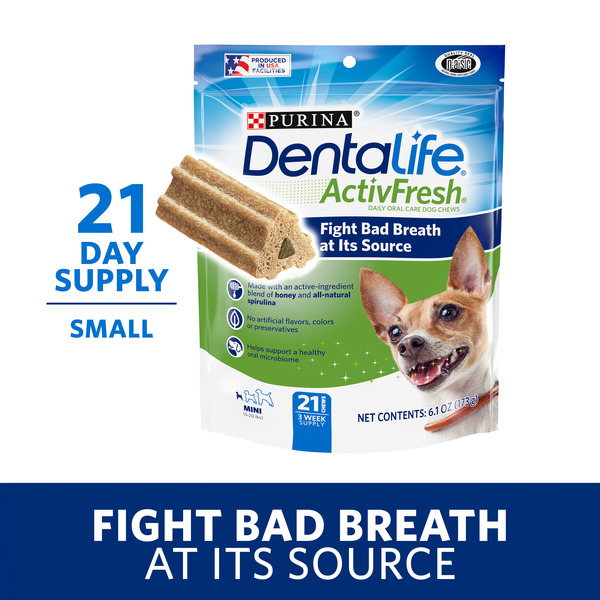 Dog Food & Care Purina DentaLife ActivFresh Daily Oral Care Mini Dog Chews hero