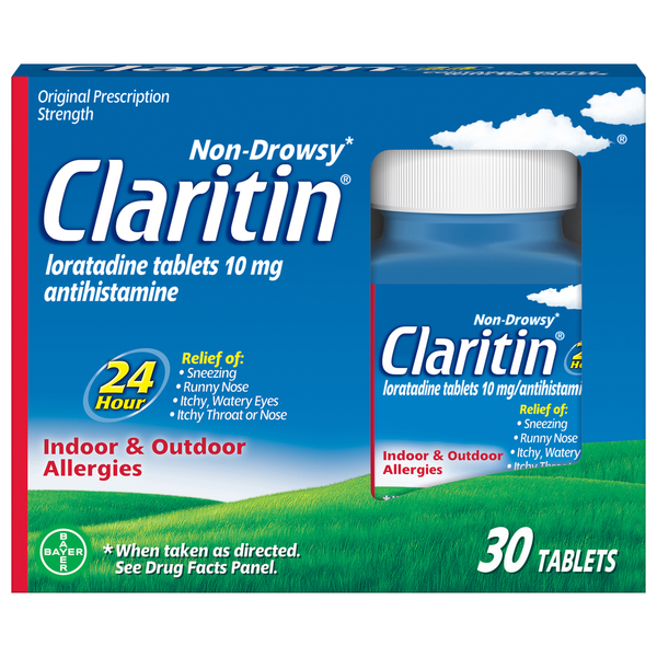 Cough, Cold & Flu Claritin 24 Hour Non-Drowsy Allergy Tablets hero