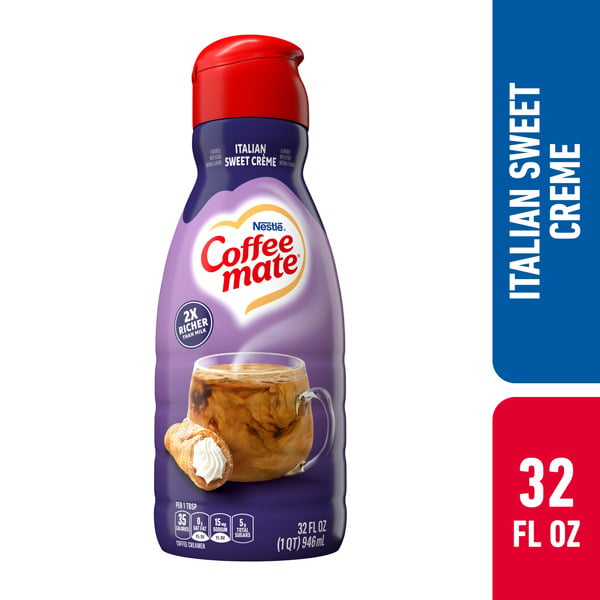 Cream Coffee mate Italian Sweet Creme Non-Dairy Creamer hero