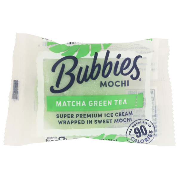 Frozen Dessert Bubbies Mochi Ice Cream - Individually Wrapped Green Tea hero