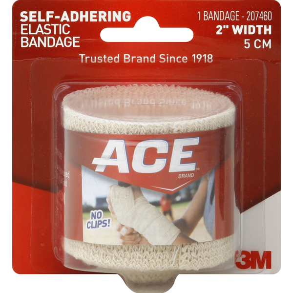 First Aid ACE Elastic Bandage, Self-Adhering, 2 Inch Width hero