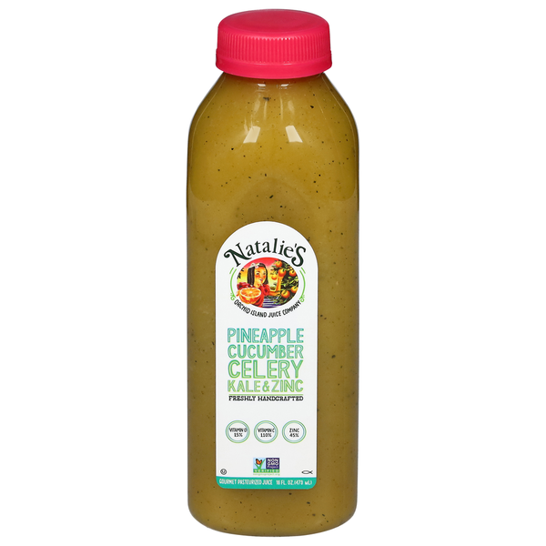 Refrigerated Beverages Natalie's Juice, Pineapple & Kale Zinc Spinach & Celery hero