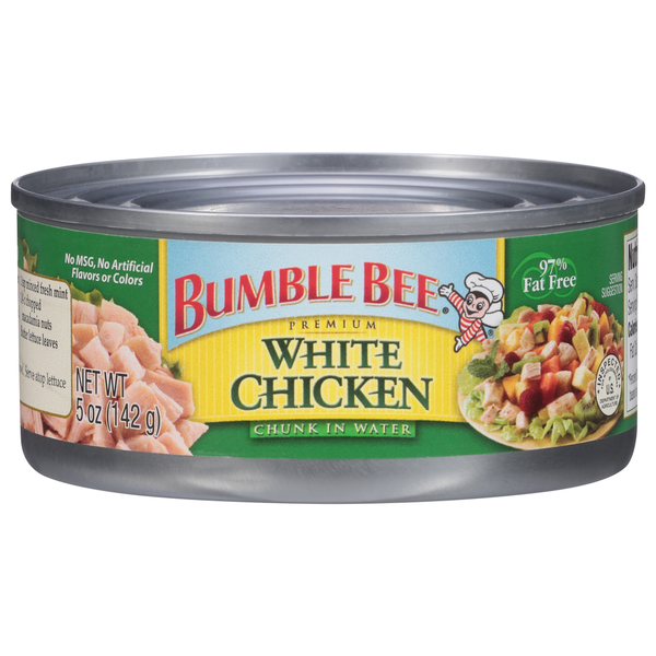 Canned Meat & Seafood Bumble Bee White Chicken, Chunk in Water, Premium hero