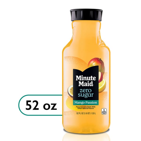 Juice & Nectars Minute Maid Sugar Mango Passion Fruit Bottle hero