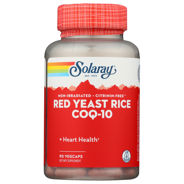 Cardiovascular Solaray Red Yeast Rice Plus Coq-10 hero