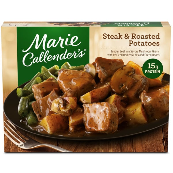 Instant Foods Marie Callender's Steak & Roasted Potatoes Frozen Meal hero