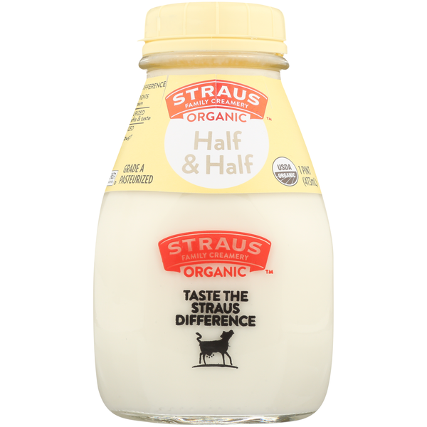 Cream Straus Family Creamery  Organic Half & Half hero