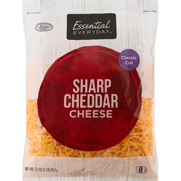 Specialty Cheeses Essential Everyday Cheese, Sharp Cheddar, Classic Cut hero