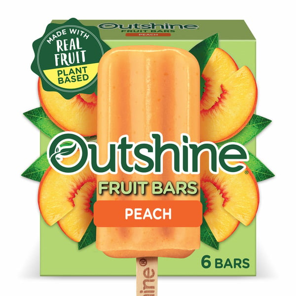 Ice Cream & Ice Outshine Peach Frozen Fruit Bars hero