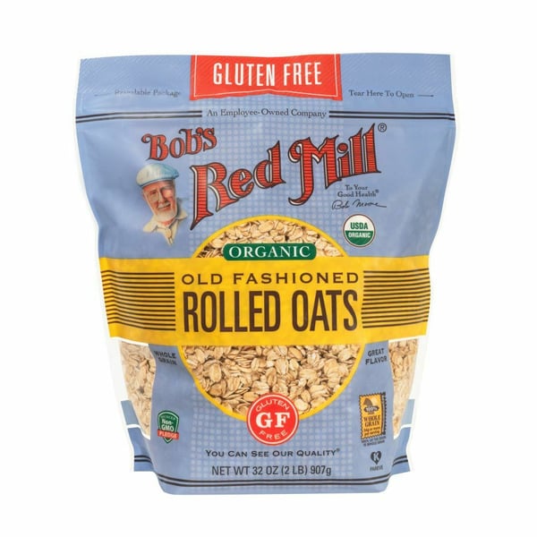 Hot Cereal & Pancake Mixes Bob's Red Mill Gluten Free Organic Old Fashioned Rolled Oats hero