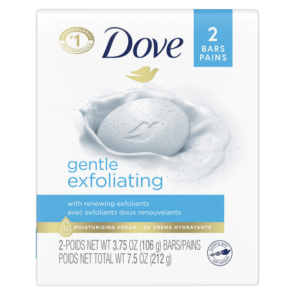 Body Lotions & Soap Dove Beauty Bar Gentle Exfoliating With Mild Cleanser hero