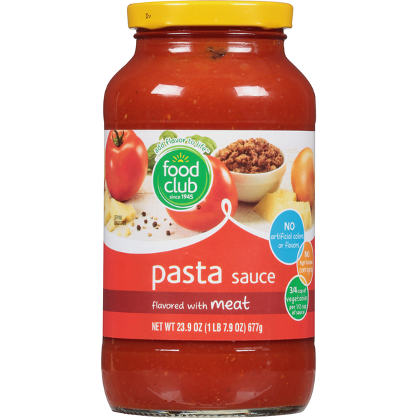 Pasta Sauce Food Club Pasta Sauce Flavored with Meat hero