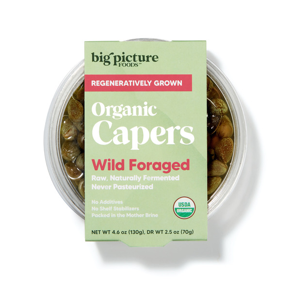 Packaged Cheese Big Picture Foods Regenerative Organic Capers, Refrigerated Fresh + Raw hero