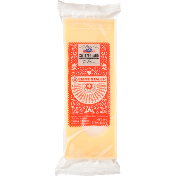 Specialty Cheeses Emmi Emmentaler Swiss Cheese hero