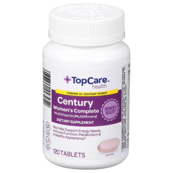 Vitamins & Supplements TopCare Multivitamin/Multimineral, Century, Women's Complete, Tablets hero