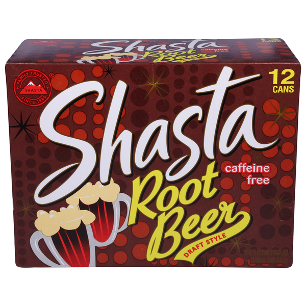 Soft Drinks Shasta Root Beer, Caffeine Free, Draft Style hero