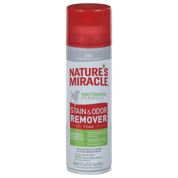 Cleaning Products Nature's Miracle Stain & Odor Remover Foam, Dog, Enzymatic Formula hero