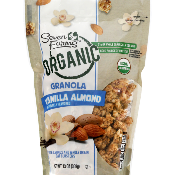 Energy & Granola Bars Seven Farms Granola, Organic, Vanilla Almond hero