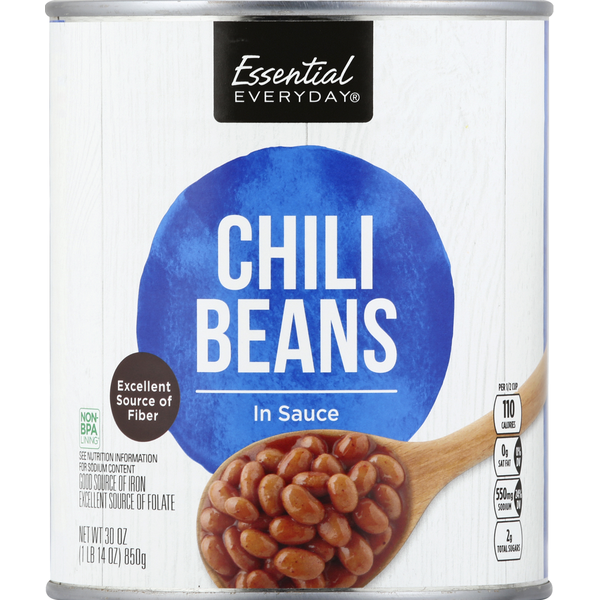 Canned Meals & Beans Essential Everyday Chili Beans, in Sauce hero