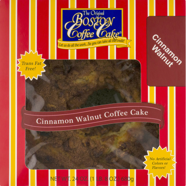 Cookies & Cakes Boston Coffee Cake Cinnamon Walnut hero