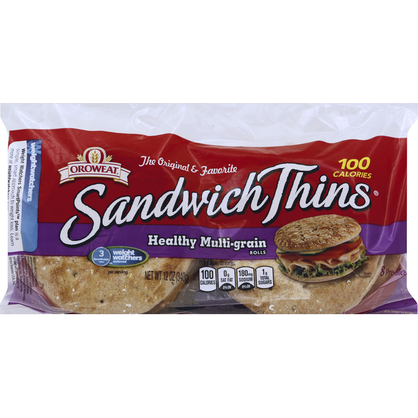 Buns & Rolls Oroweat Rolls, Healthy Multi-Grain, Pre-Sliced hero