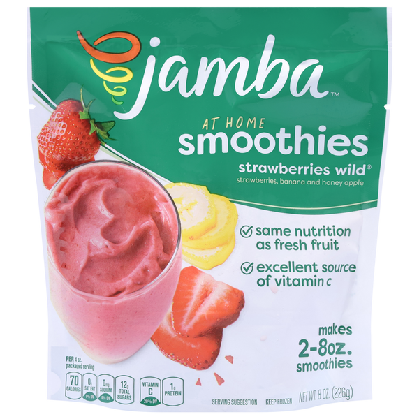 Frozen Juice Jamba Smoothies, At Home, Strawberries Wild hero