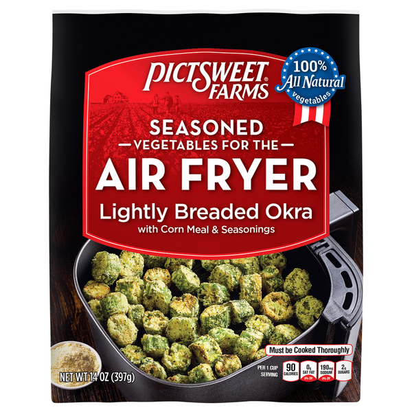 Packaged Vegetables & Fruits Pictsweet Farms Seasoned Vegetables for the Air Fryer, Lightly Breaded Okra hero