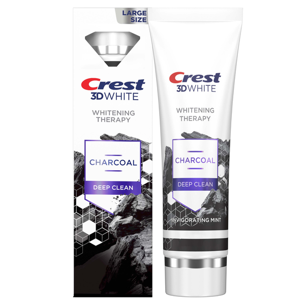 Oral Hygiene Crest 3D White Whitening Therapy Charcoal Deep Clean hero