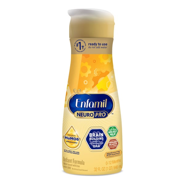 Baby Food & Formula Enfamil® NeuroPro Formula, Prebiotic Immune Blend with 2'FL HMO, Nursette Bottle hero